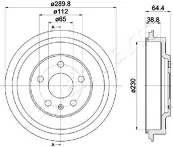 Задний тормозной барабан Japanparts TA-0911