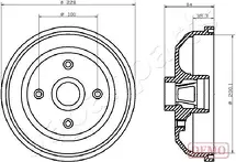Задний тормозной барабан Japanparts TA-0406C
