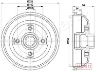 Задний тормозной барабан Japanparts TA-0407C