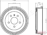 Задний тормозной барабан Japanparts TA-0413C