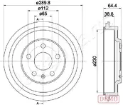 Задний тормозной барабан Japanparts TA-0911C