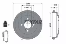 Задний тормозной барабан Textar 94046900