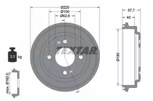 Задний тормозной барабан Textar 94047000