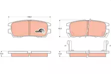 Задние тормозные колодки TRW  GDB1127