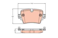 Задние тормозные колодки TRW GDB2095 для Jaguar F-Type X152