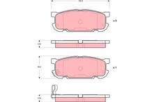 Задние тормозные колодки TRW GDB3303 для Mazda MX-5 2 пок.