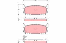 Задние тормозные колодки TRW GDB3318 для Mazda MX-5 2 пок.