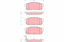 Задние тормозные колодки TRW GDB3357 для Mazda RX-8 1 пок. / рестайлинг