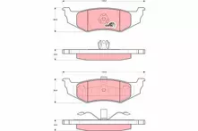 Задние тормозные колодки TRW  GDB4119