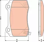 Задние тормозные колодки TRW  GDB4171