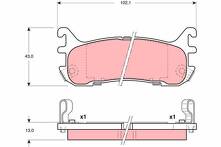 Задние тормозные колодки TRW GDB3129 для Mazda MX-5 2 пок.