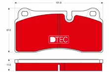 Задние тормозные колодки TRW GDB1816DTE для Audi R8 42