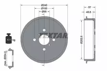 Задний тормозной барабан Textar 94045200