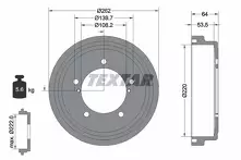 Задний тормозной барабан Textar 94045700