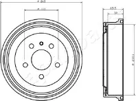 Задний тормозной барабан Japanparts TA-0413