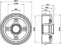 Задний тормозной барабан Japanparts TA-0612 TA-0612