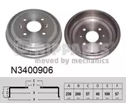 Задний тормозной барабан Nipparts N3400906