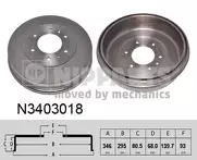 Задний тормозной барабан Nipparts N3403018