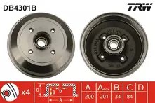 Задний тормозной барабан TRW DB4301B