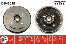 Задний тормозной барабан TRW DB4303B