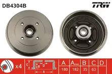 Задний тормозной барабан TRW DB4304B