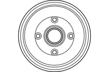 Задний тормозной барабан TRW DB4305