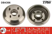 Задний тормозной барабан TRW DB4306