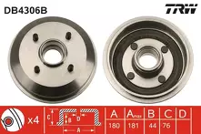 Задний тормозной барабан TRW DB4306B