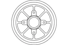 Задний тормозной барабан TRW DB4310