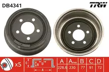 Задний тормозной барабан TRW DB4341
