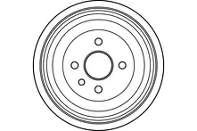 Задний тормозной барабан TRW DB4002