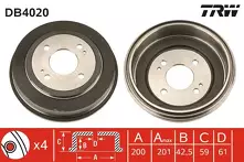 Задний тормозной барабан TRW DB4020