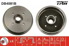 Задний тормозной барабан TRW DB4081B