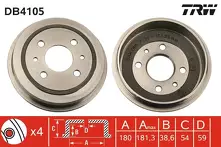 Задний тормозной барабан TRW DB4105