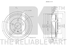 Задний тормозной барабан NK 254733