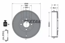 Задний тормозной барабан Textar 94014000