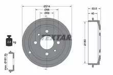 Задний тормозной барабан Textar 94014800
