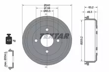 Задний тормозной барабан Textar 94015100