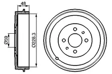 Задние тормозные барабаны Bosch 0 986 477 088