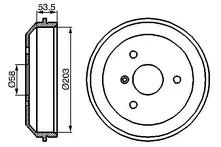 Задние тормозные барабаны Bosch 0 986 477 103