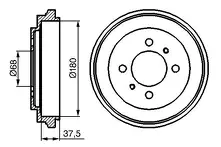 Задние тормозные барабаны Bosch 0 986 477 119