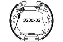 Задние тормозные колодки Valeo 554957 для Mazda 2 DL, DJ