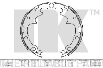 NK 2793630 <span>тормозные колодки задние</span>