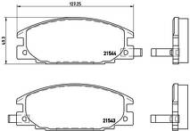 Передние тормозные колодки Brembo P 59 015 для Isuzu D-Max 1 пок.