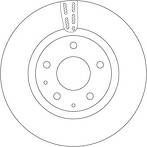 Тормозной диск TRW  DF6575