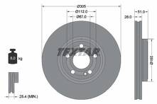 Тормозной диск Textar 92323405 для Mercedes-Benz GLA-Class H247
