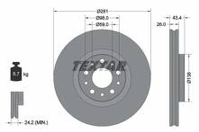 Тормозной диск Textar 92304803 для Fiat Tipo 2 пок. / хэтчбек