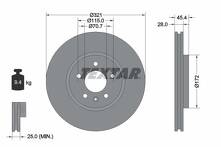 Тормозной диск Textar 92305505 для Opel Insignia B / Country Tourer