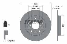 Тормозной диск Textar 92305703 для Suzuki Swift 5 пок.