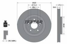 Тормозной диск Textar 92306203 для Honda CR-V 5 пок.